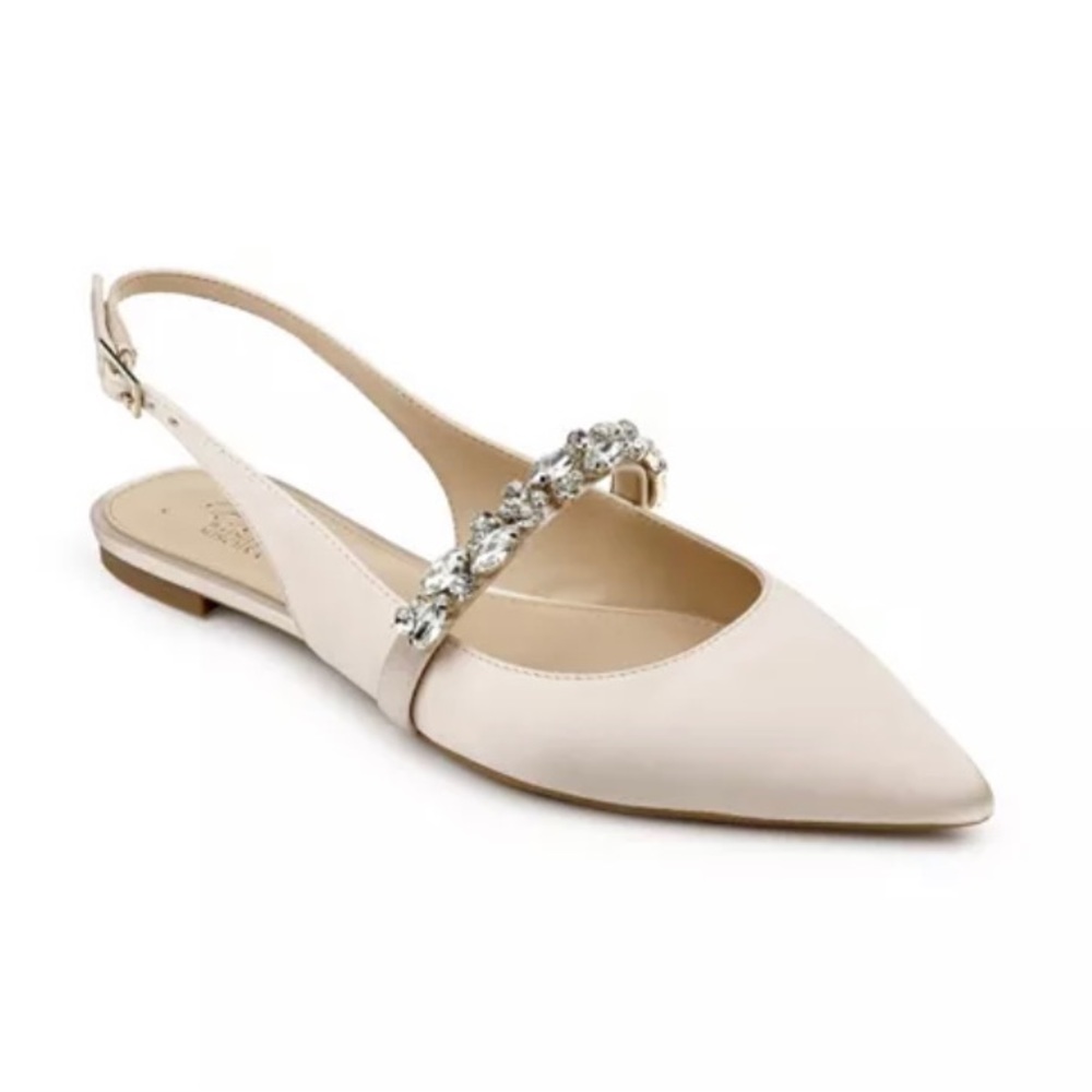 Jewel Badgley Mischka Bambi Slingback Evening Flat